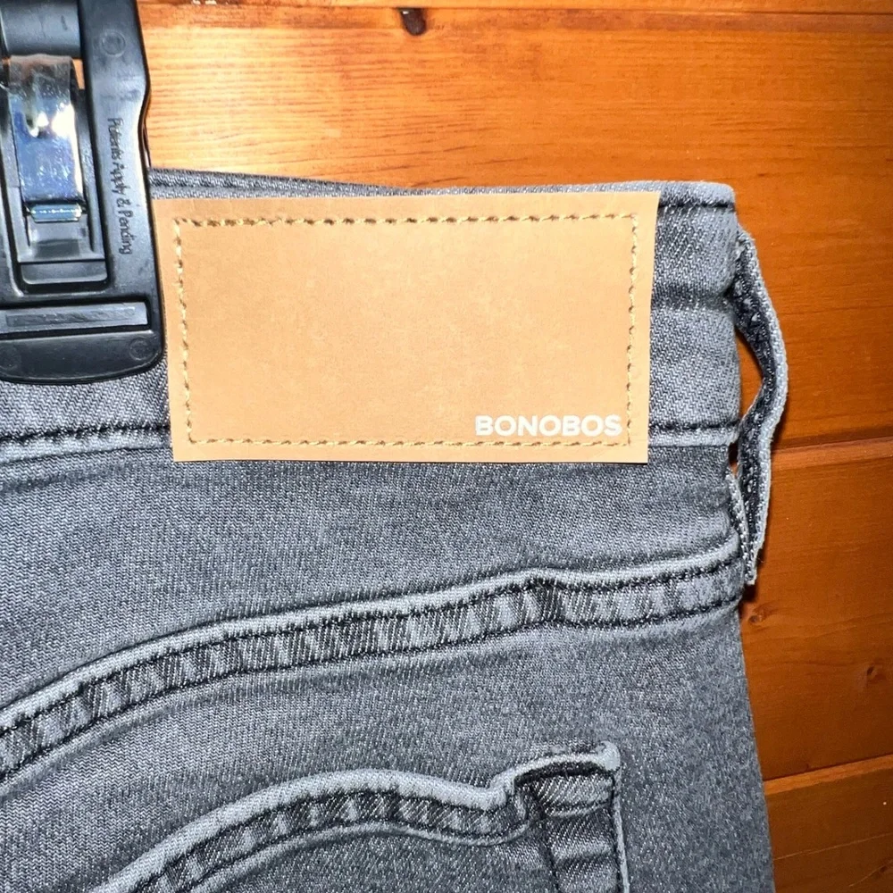 NWT $98 Bonobos Stretch lightweight jeans 38x32 dark gray - Picture 12 of 12